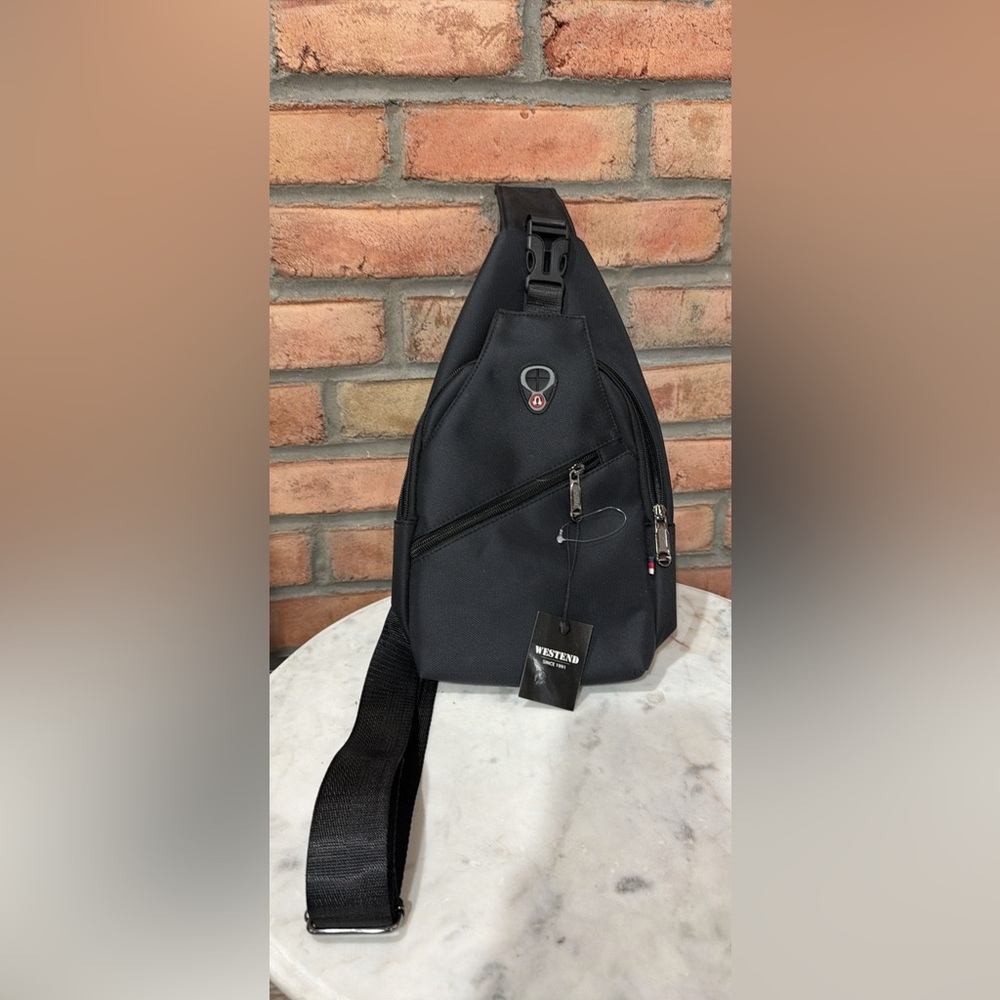 Westend Black Men's Crossbody Sling Bag